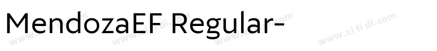 MendozaEF Regular字体转换